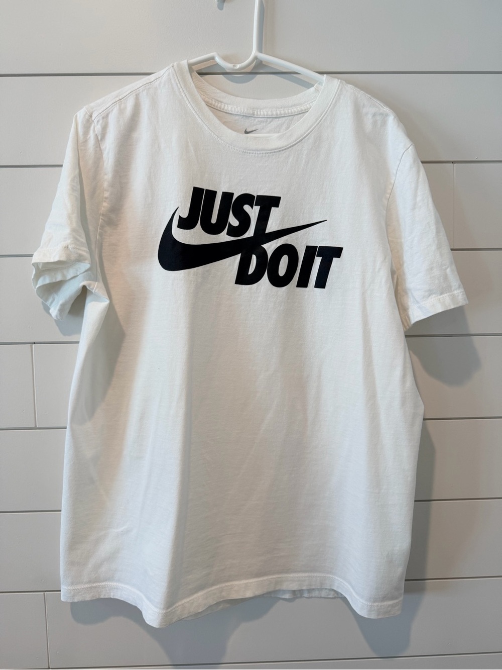 Nike Men’s "Just Do It" White Graphic Tee